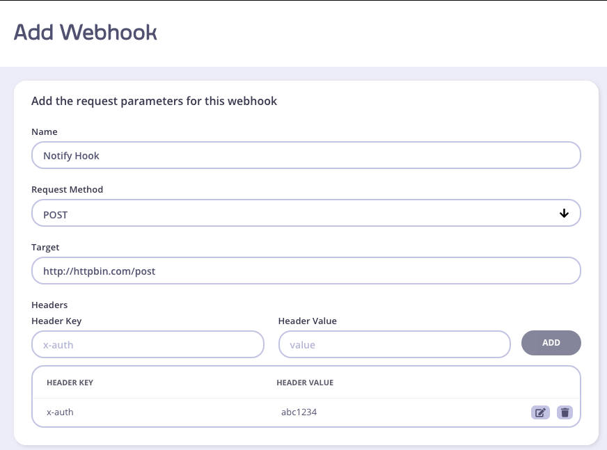 Add webhook detail