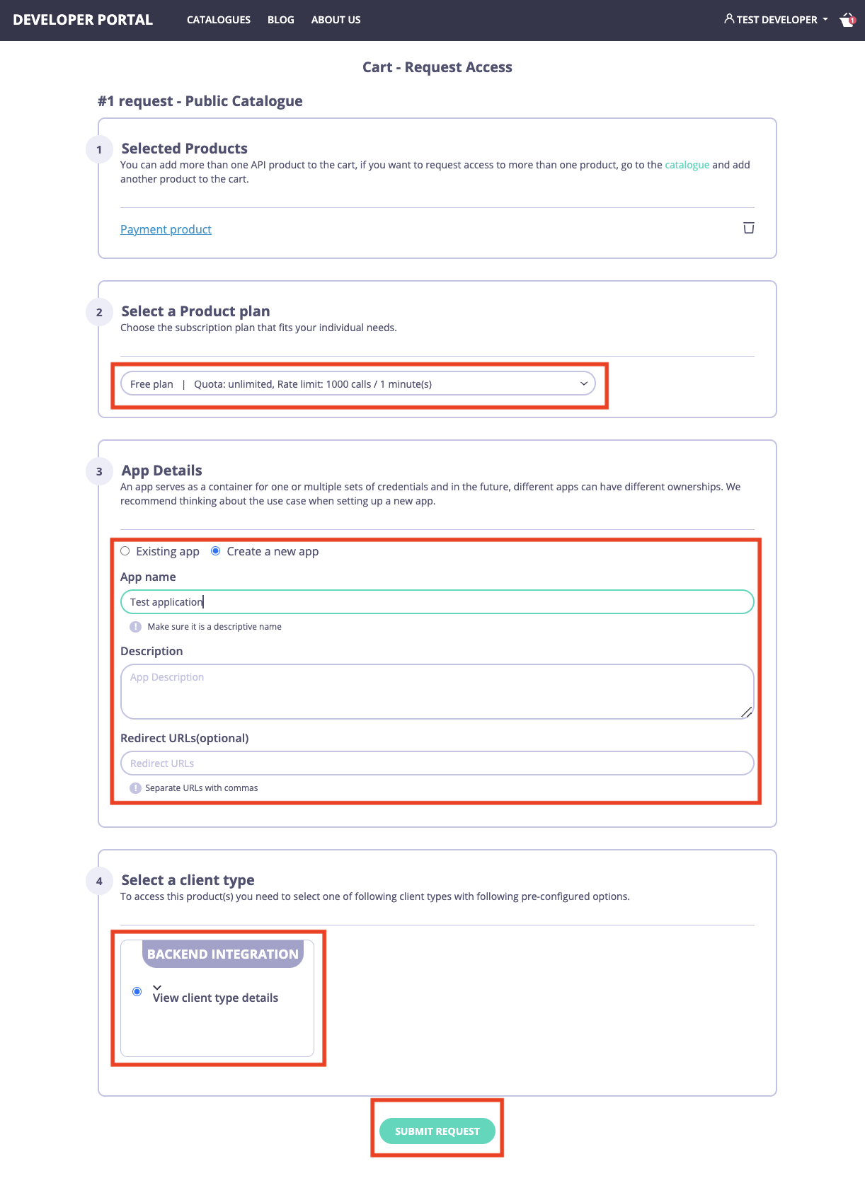 Request access to the DCR enabled product