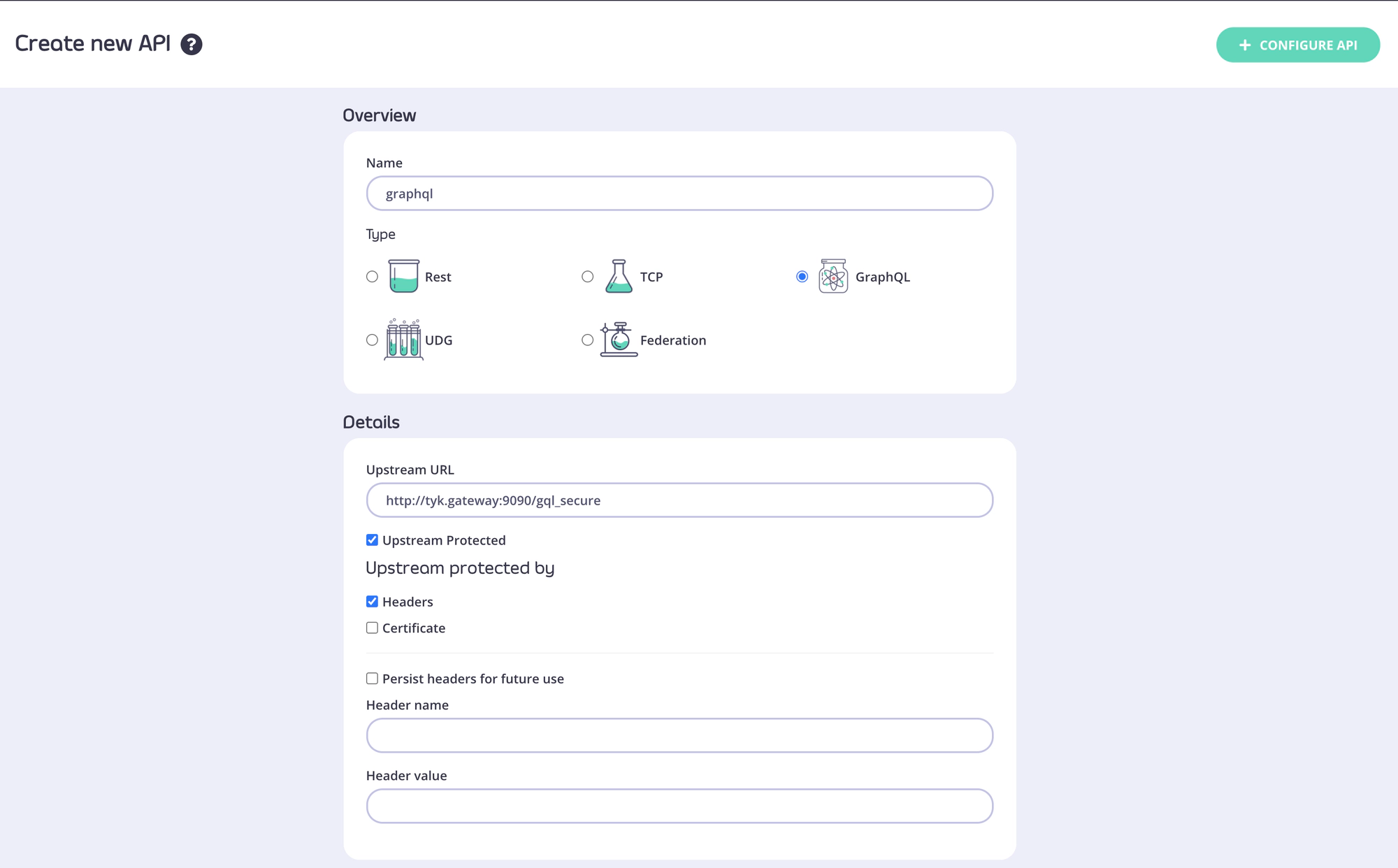 Creating GraphQL Proxy Only API