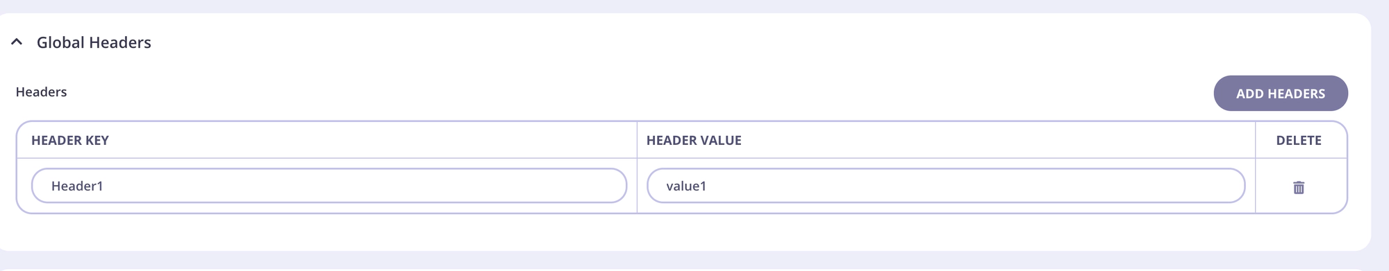 Add further Global headers in a supergraph