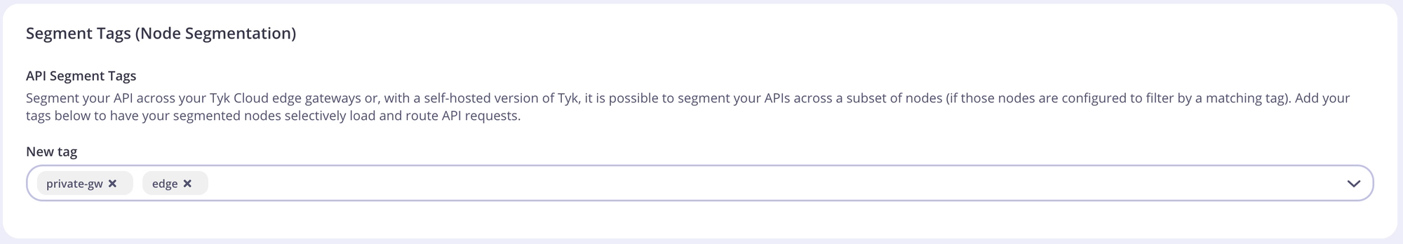 List of segment tags