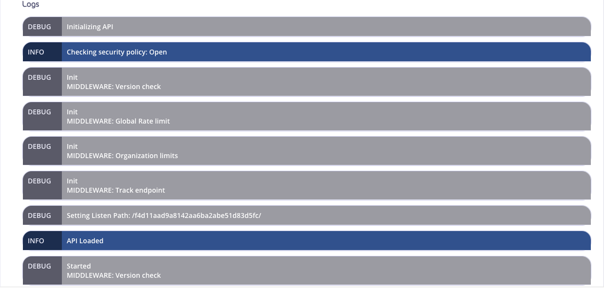 Debugging Logs