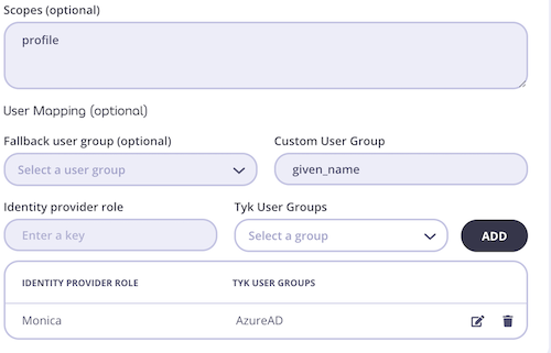 Profile Configuration - Additional Options