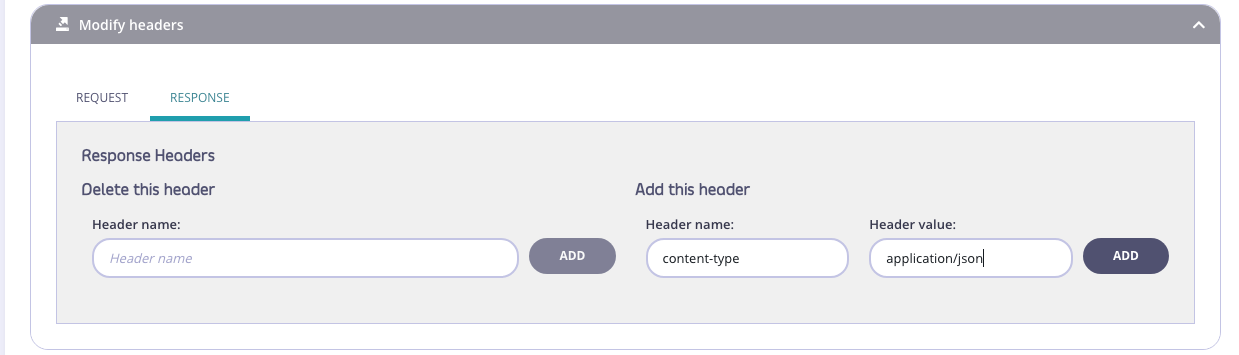 Modify Header Response