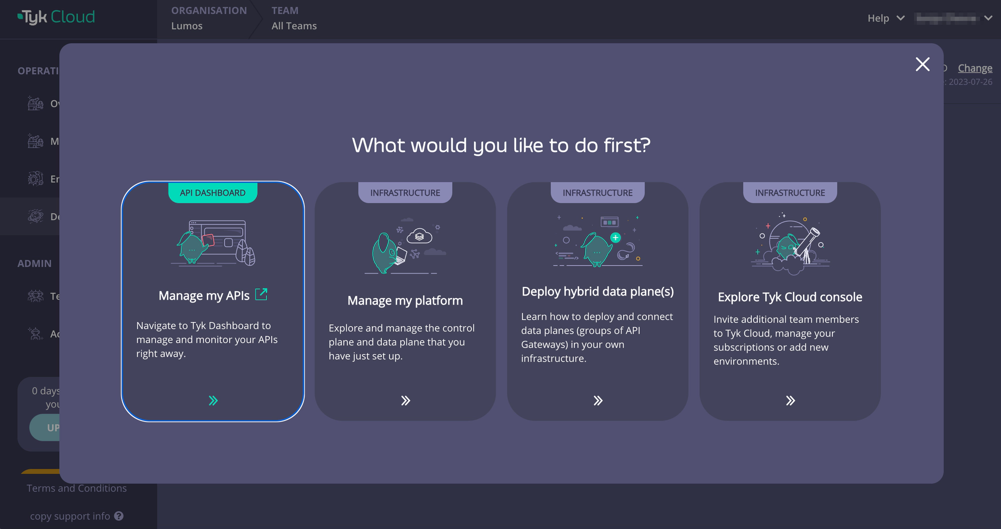 Accessing Tyk Dashboard from Tyk Cloud