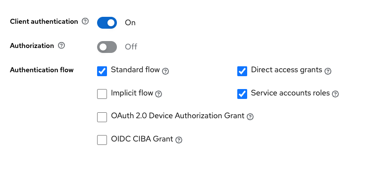 Update client permissions