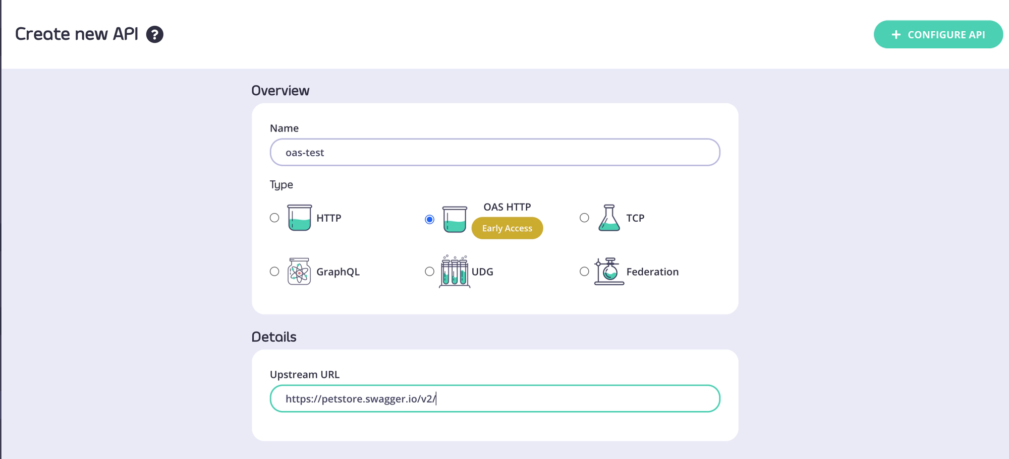 API Base Configuration