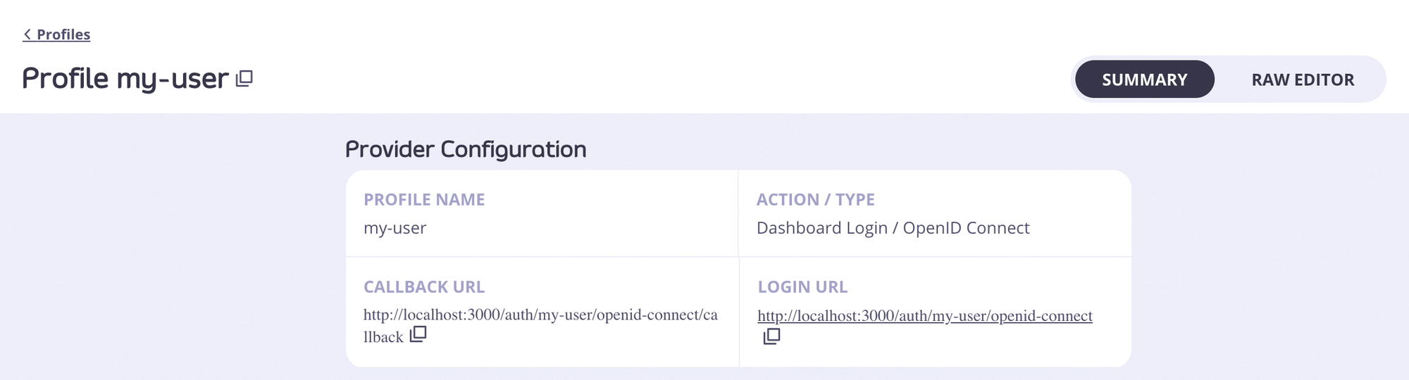 Tyk Identity Profile Config