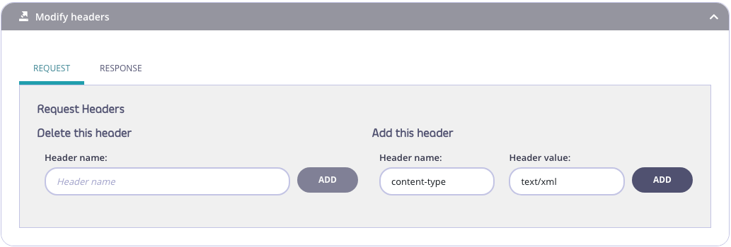 Modify Header Request