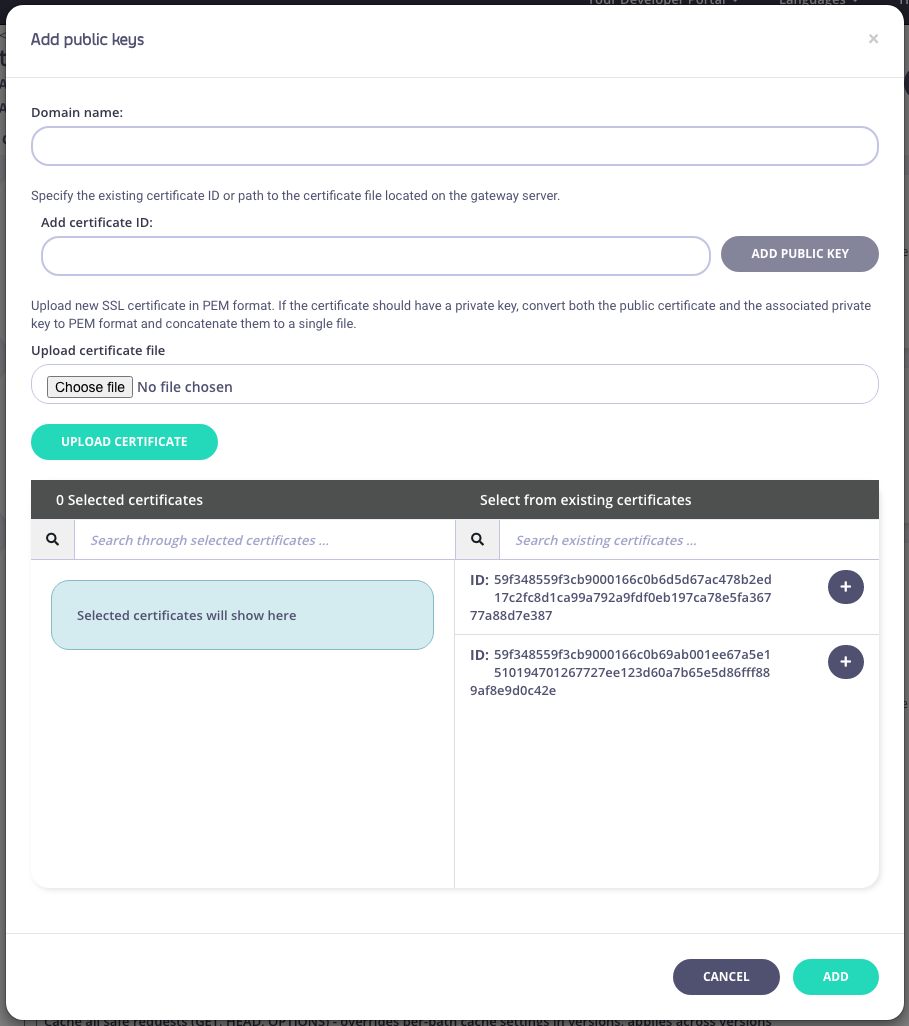 Pinning Options