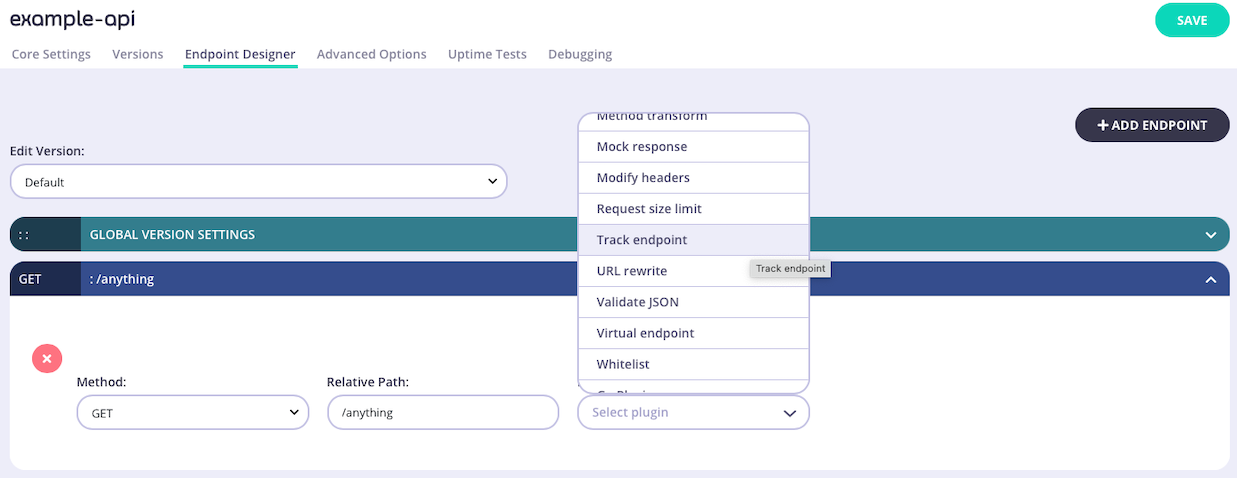 Select the middleware