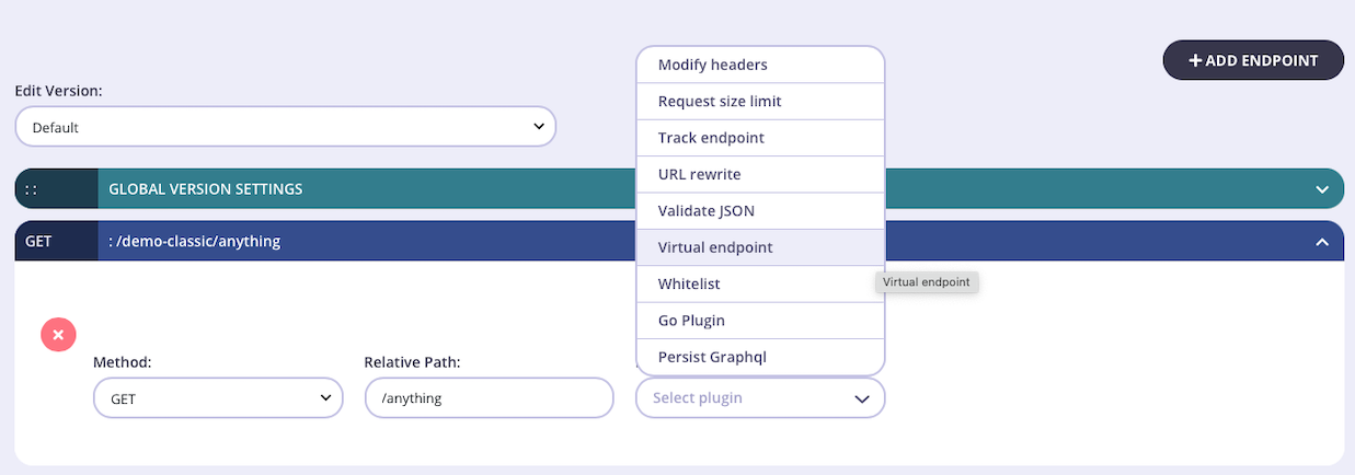 Selecting the middleware