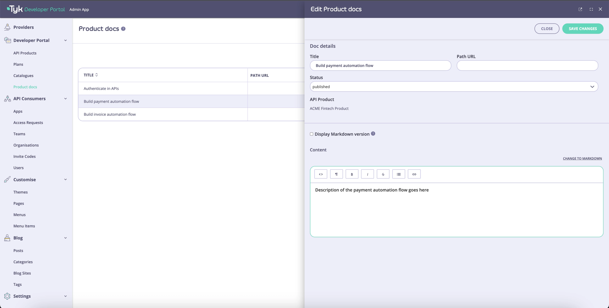 Create Get started guides for your API Products
