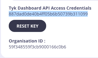 User API Access Credentials