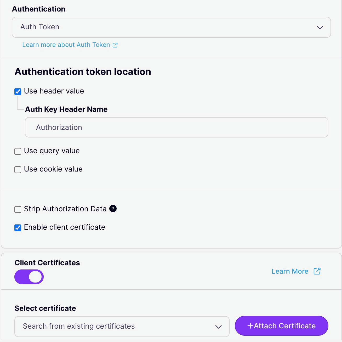 Target Details: Auth Token