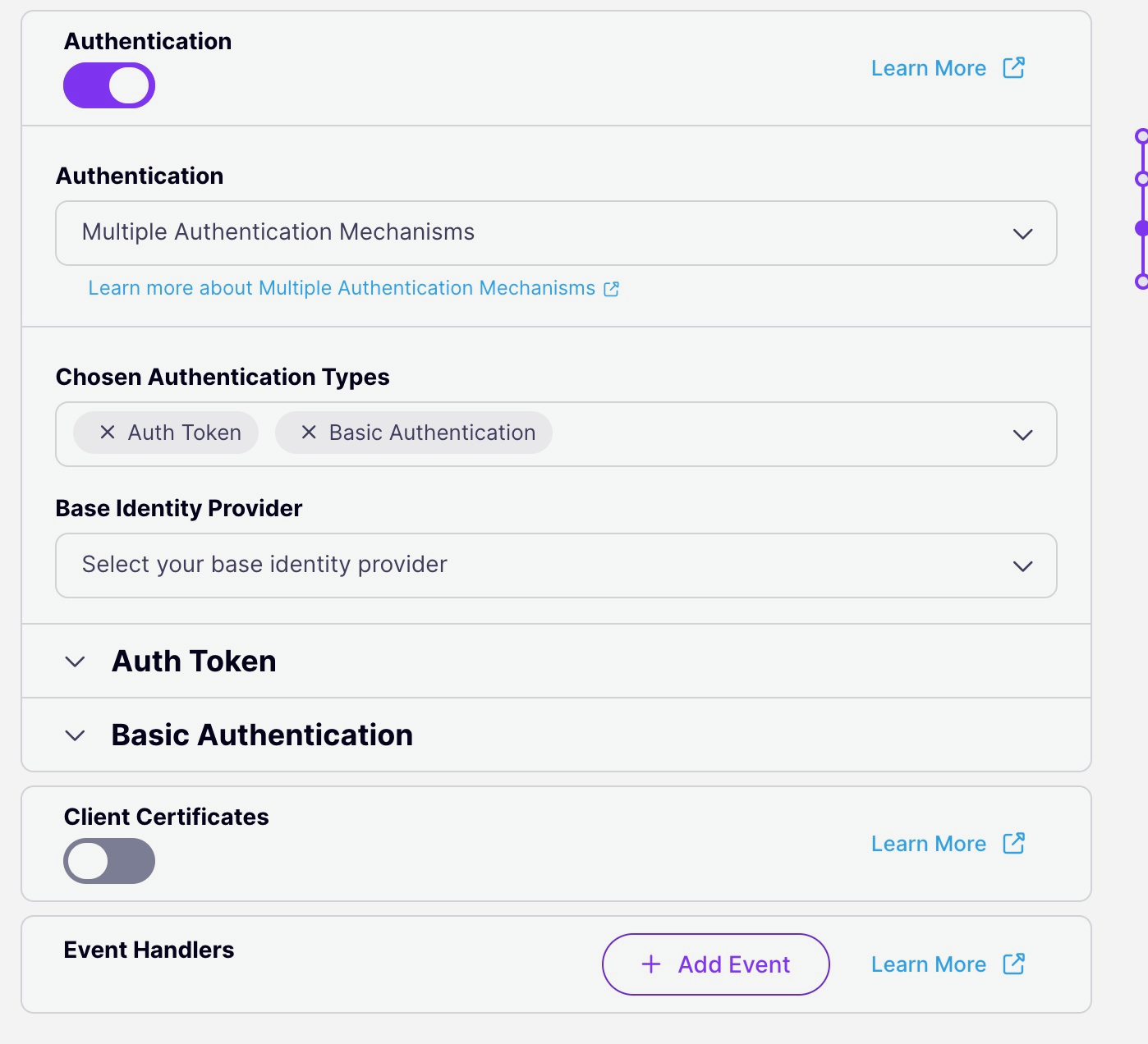 Select Auth Methods