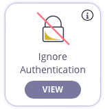Adding the Ignore Authentication middleware