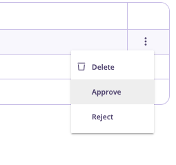 Approve or reject an API provisioning request