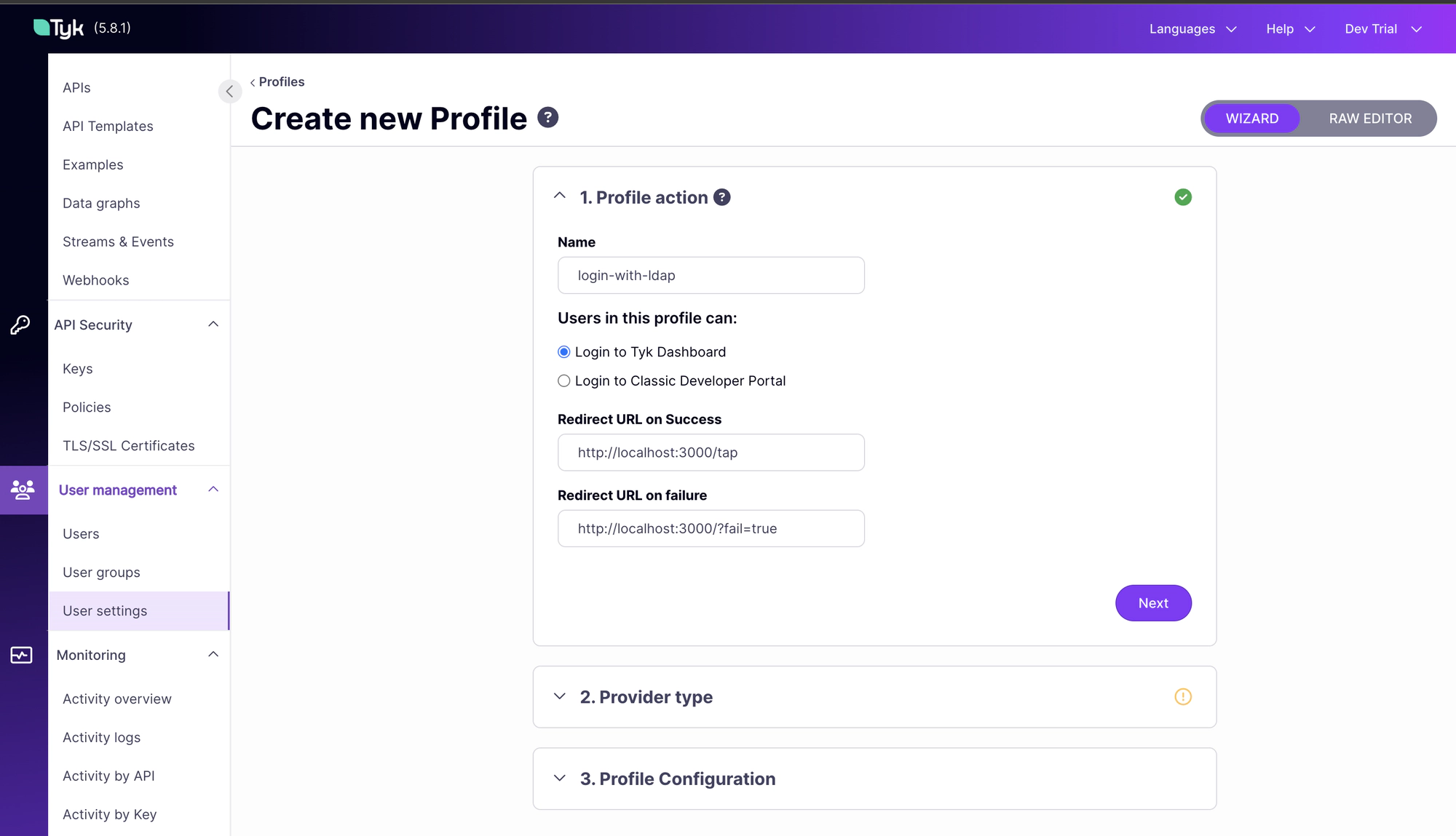Create LDAP Profile