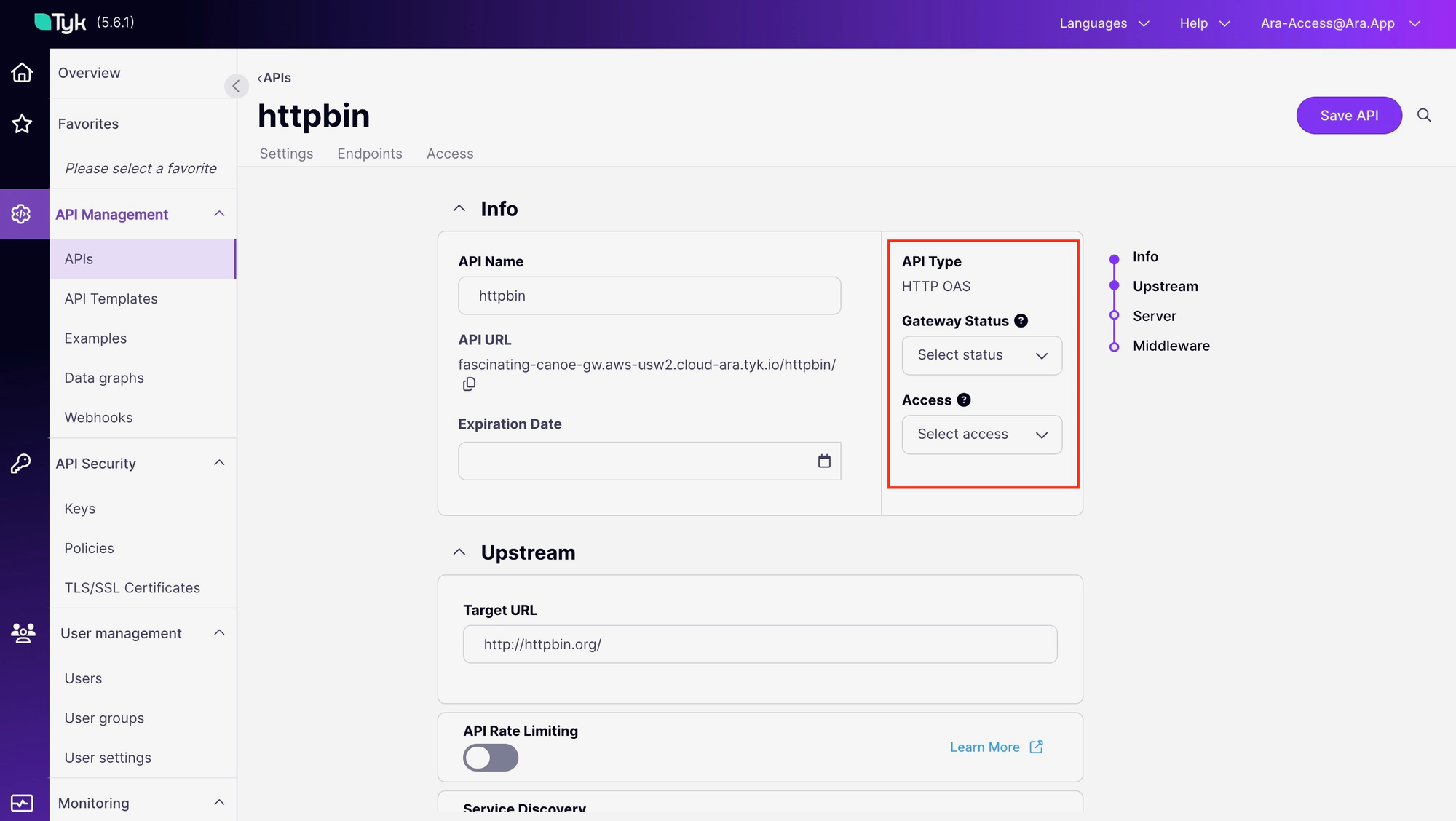 Configure Settings