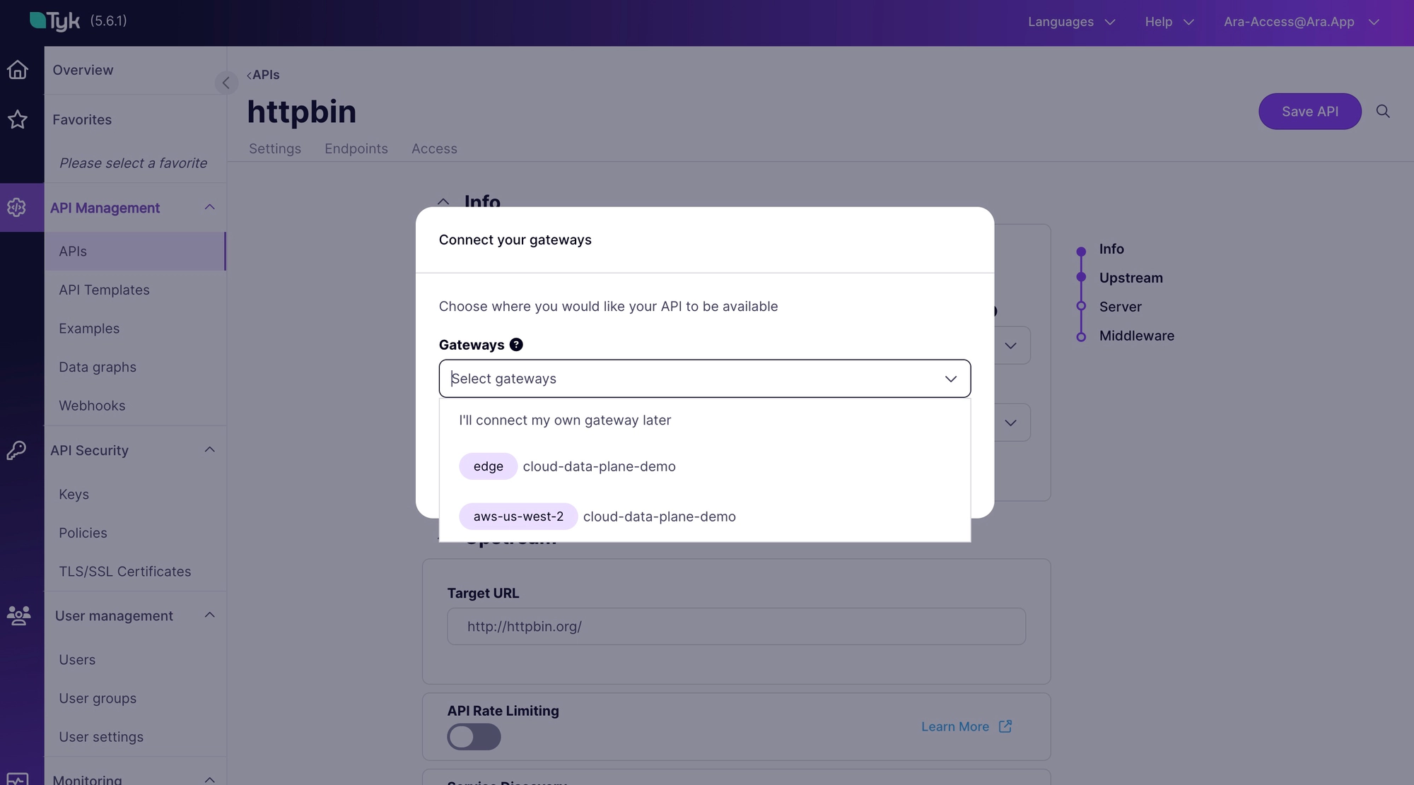 Connect Gateways