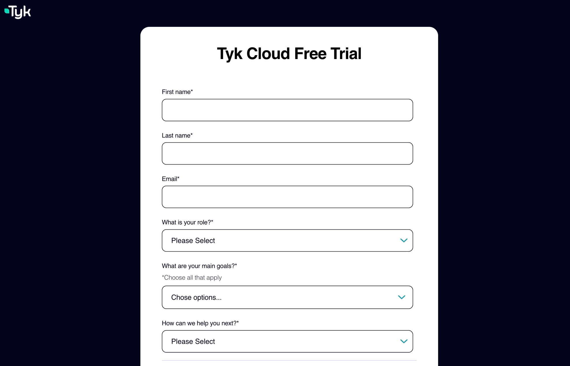 Create Account Free Trial