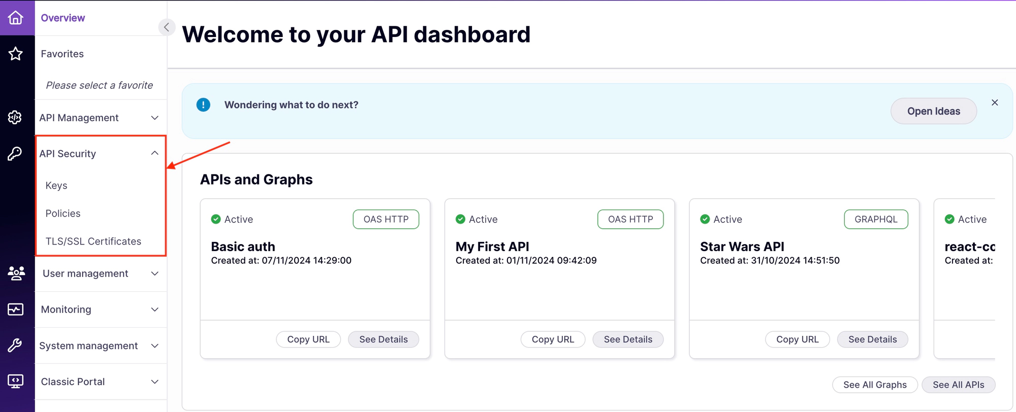 API Security Side Bar