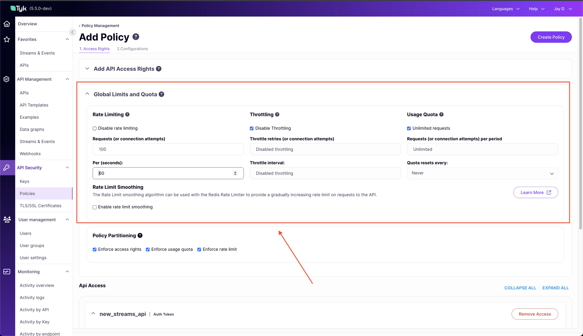 Policy Details Page