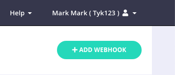 Add webhook button