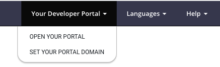 Portal nav menu location
