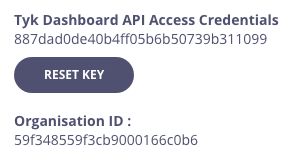 API key location