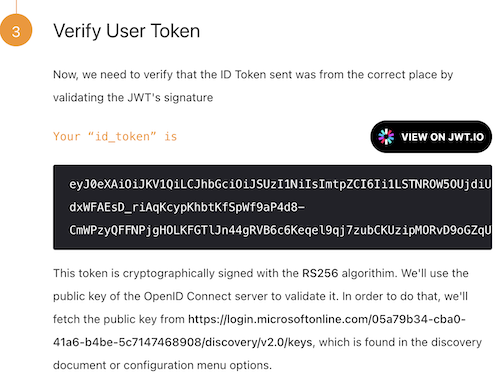 OpenID Connect Step 6