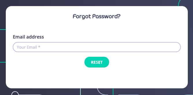 Forgot Password email address