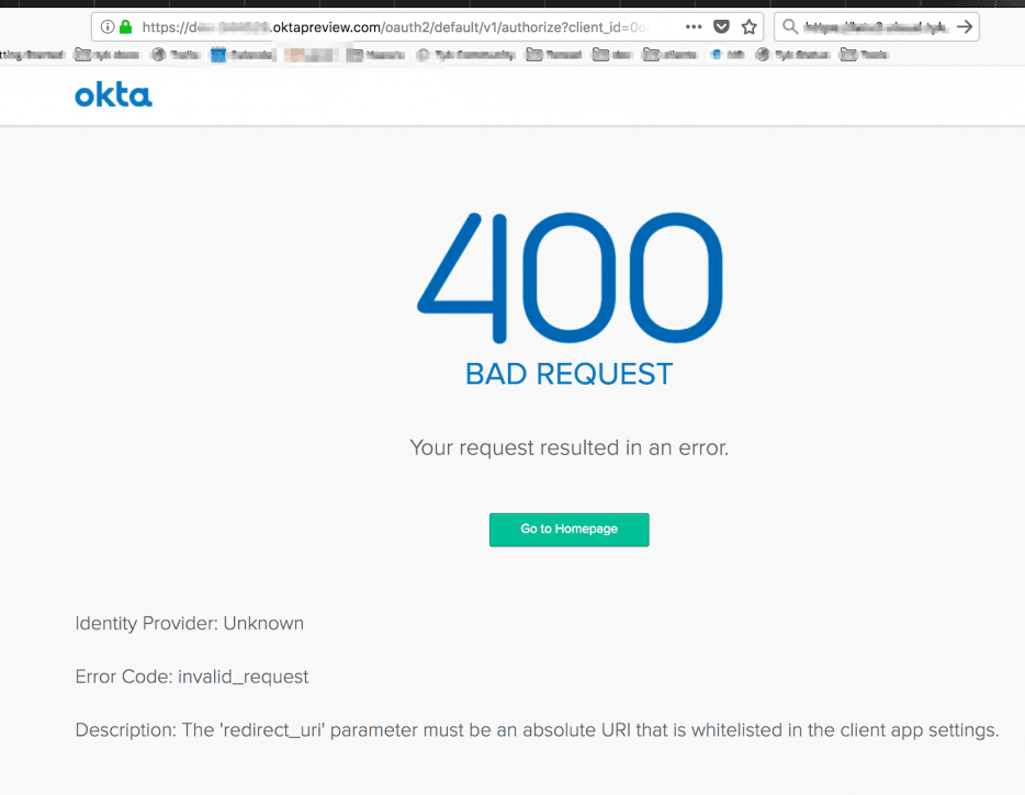 400 Bad Request example